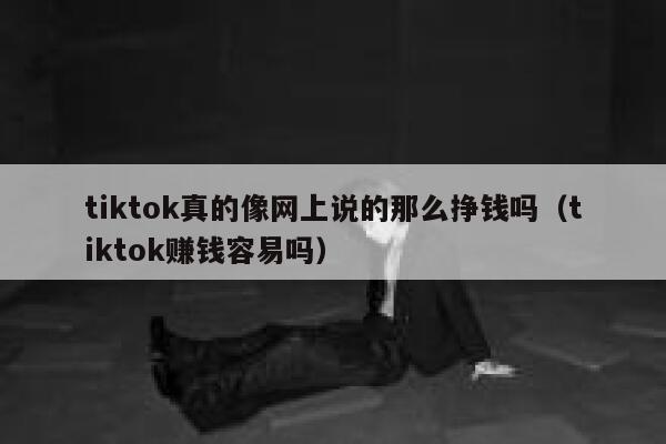 tiktok真的像网上说的那么挣钱吗（tiktok赚钱容易吗） 第1张