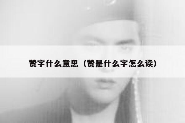 赞字什么意思(赞是什么字怎么读) 第1张 赞字什么意思(赞是什么字怎么读) 第1张