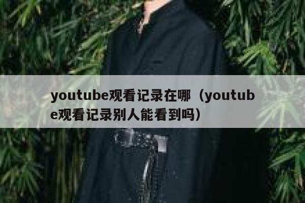 youtube观看记录在哪（youtube观看记录别人能看到吗） 第1张