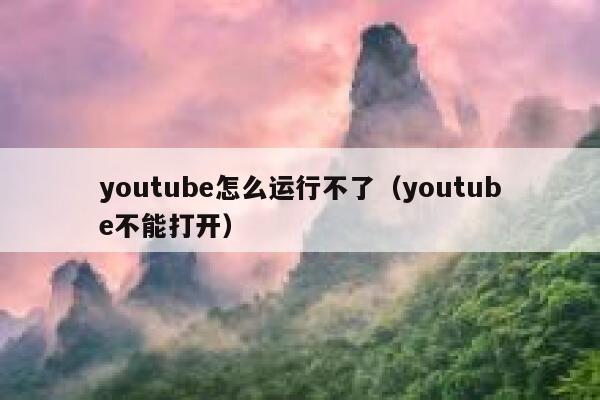 youtube怎么运行不了（youtube不能打开） 第1张