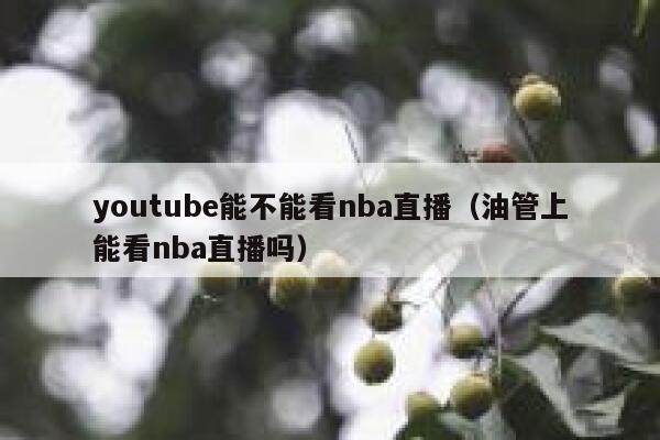 youtube能不能看nba直播（油管上能看nba直播吗） 第1张