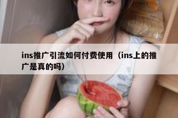 ins推广引流如何付费使用（ins上的推广是真的吗） 第1张