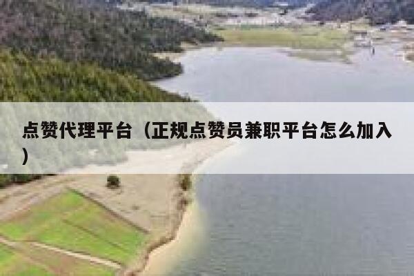 点赞代理平台（正规点赞员兼职平台怎么加入） 第1张