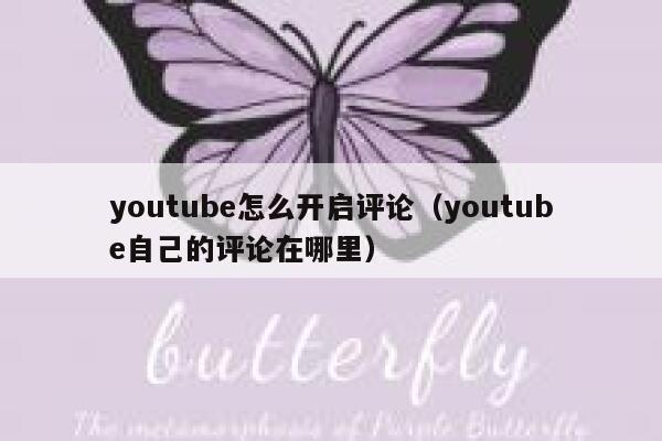 youtube怎么开启评论（youtube自己的评论在哪里） 第1张
