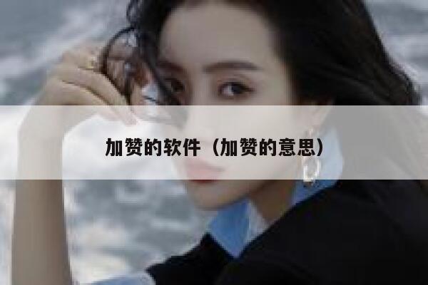 加赞的软件（加赞的意思） 第1张