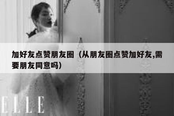 加好友点赞朋友圈（从朋友圈点赞加好友,需要朋友同意吗） 第1张