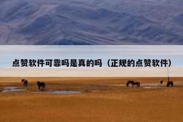 点赞软件可靠吗是真的吗（正规的点赞软件） 第1张