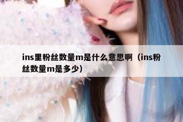 ins里粉丝数量m是什么意思啊（ins粉丝数量m是多少） 第1张