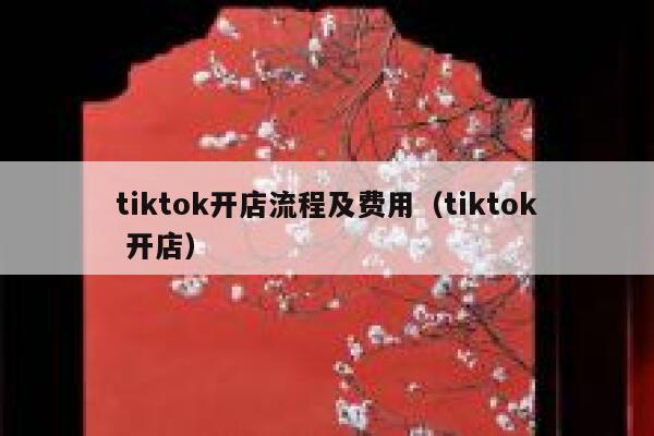 tiktok开店流程及费用（tiktok 开店） 第1张
