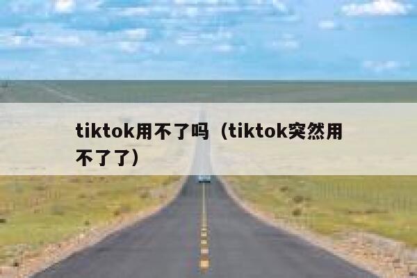 tiktok用不了吗（tiktok突然用不了了） 第1张