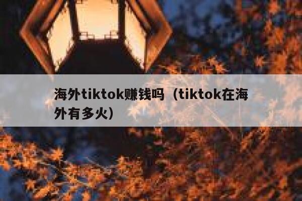 海外tiktok赚钱吗（tiktok在海外有多火） 第1张