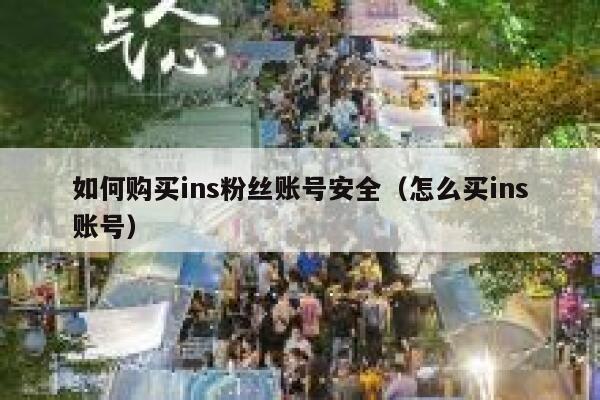 如何购买ins粉丝账号安全（怎么买ins账号） 第1张