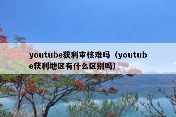 youtube获利审核难吗（youtube获利地区有什么区别吗） 第1张
