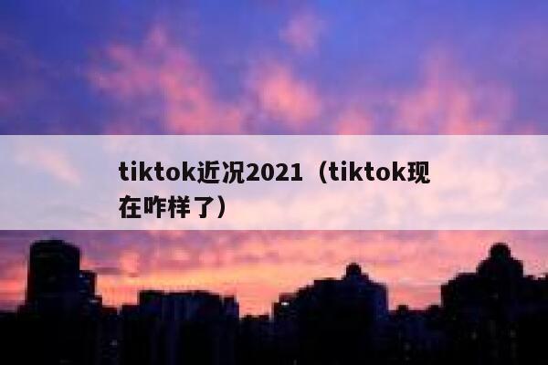tiktok近况2021（tiktok现在咋样了） 第1张