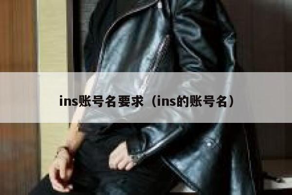 ins账号名要求（ins的账号名） 第1张