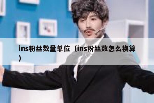 ins粉丝数量单位（ins粉丝数怎么换算） 第1张