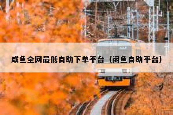 咸鱼全网最低自助下单平台（闲鱼自助平台） 第1张