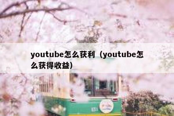 youtube怎么获利（youtube怎么获得收益） 第1张