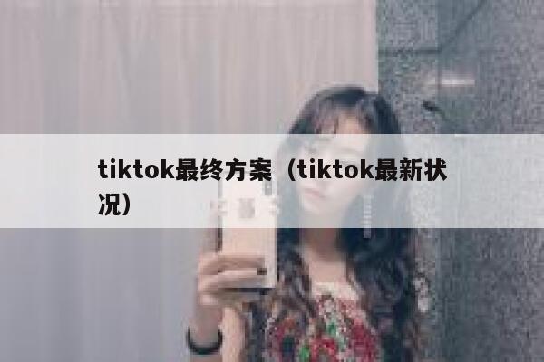 tiktok最终方案（tiktok最新状况） 第1张