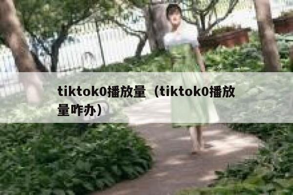 tiktok0播放量（tiktok0播放量咋办） 第1张