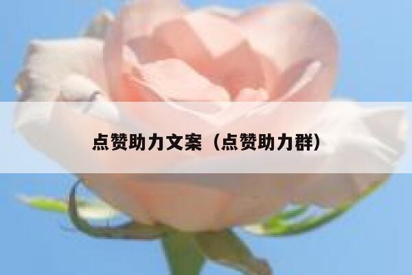 点赞助力文案（点赞助力群） 第1张