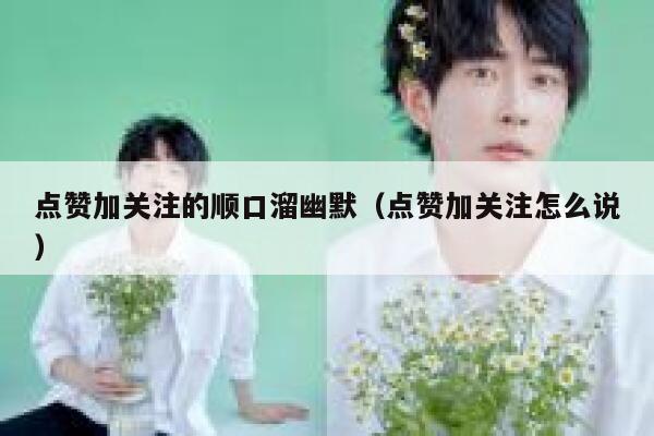 点赞加关注的顺口溜幽默（点赞加关注怎么说） 第1张