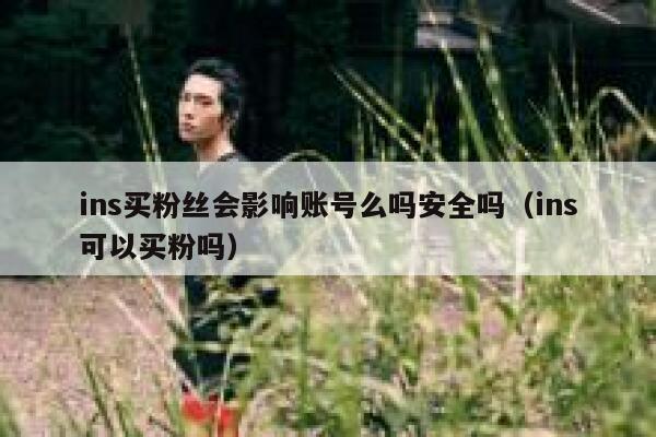ins买粉丝会影响账号么吗安全吗（ins可以买粉吗） 第1张