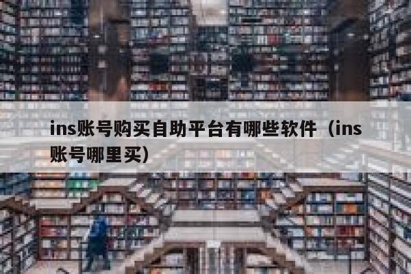 ins账号购买自助平台有哪些软件（ins账号哪里买） 第1张