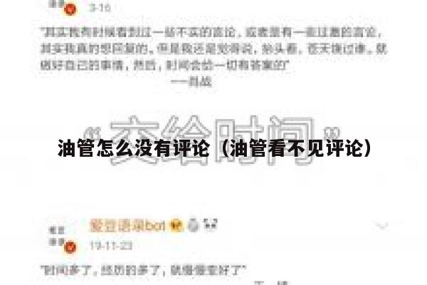 油管怎么没有评论（油管看不见评论） 第1张