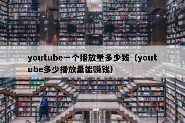 youtube一个播放量多少钱（youtube多少播放量能赚钱） 第1张
