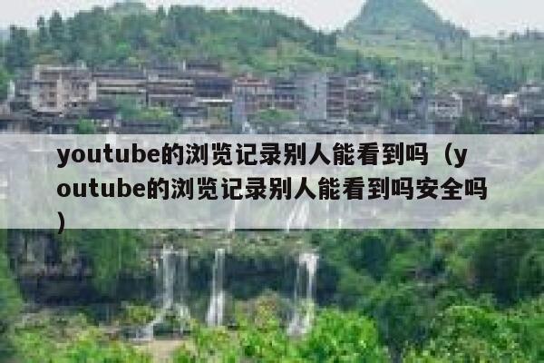 youtube的浏览记录别人能看到吗（youtube的浏览记录别人能看到吗安全吗） 第1张