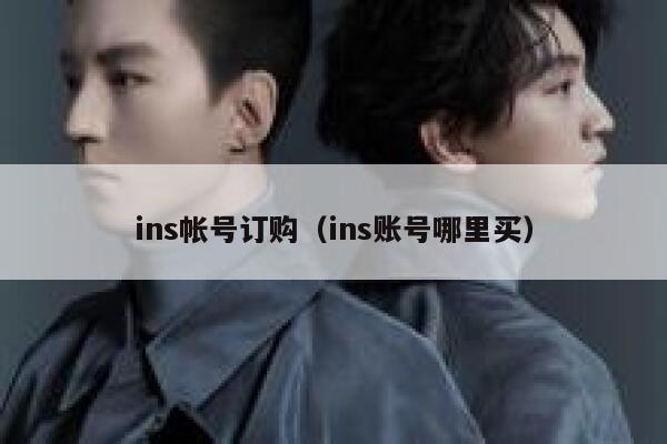 ins帐号订购（ins账号哪里买） 第1张