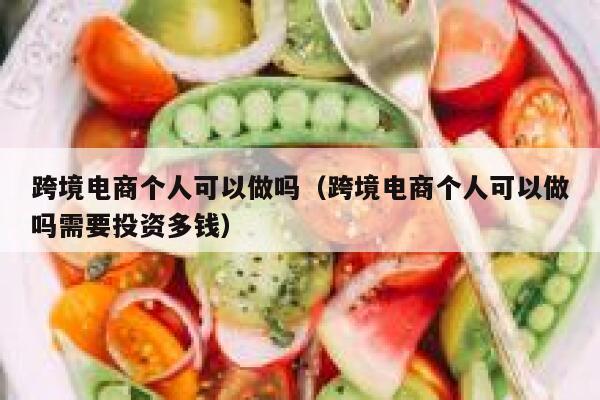 跨境电商个人可以做吗（跨境电商个人可以做吗需要投资多钱） 第1张