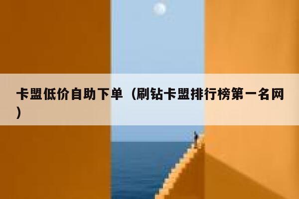 卡盟低价自助下单（刷钻卡盟排行榜第一名网） 第1张