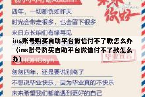 ins账号购买自助平台微信付不了款怎么办（ins账号购买自助平台微信付不了款怎么办） 第1张
