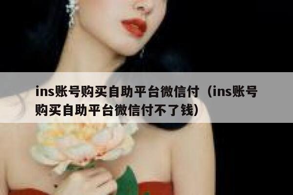 ins账号购买自助平台微信付（ins账号购买自助平台微信付不了钱） 第1张