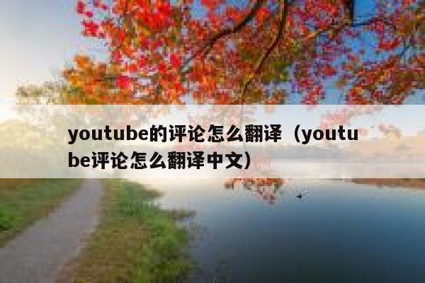 youtube的评论怎么翻译（youtube评论怎么翻译中文） 第1张