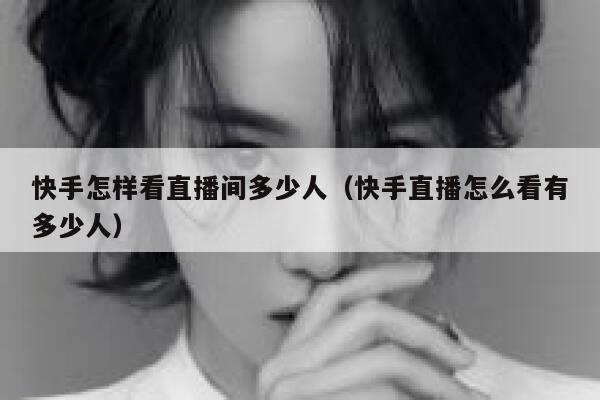 快手怎样看直播间多少人（快手直播怎么看有多少人） 第1张