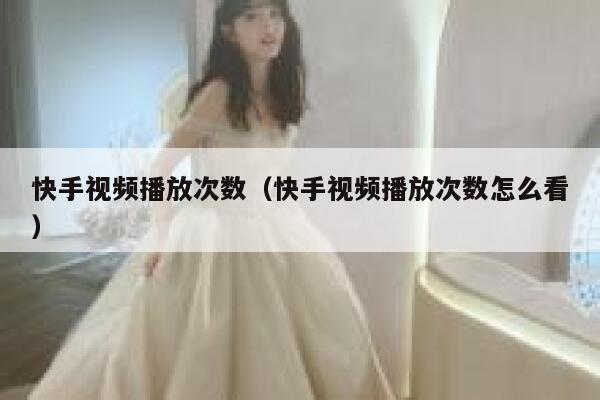 快手视频播放次数（快手视频播放次数怎么看） 第1张