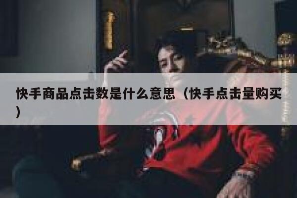 快手商品点击数是什么意思（快手点击量购买） 第1张