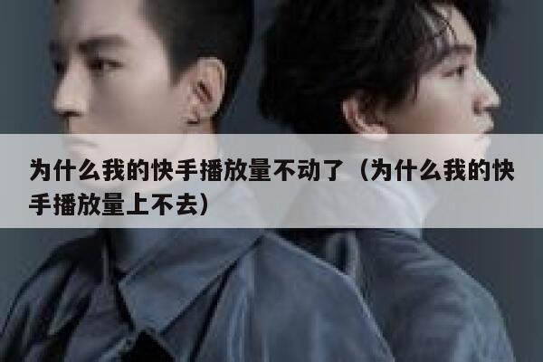 为什么我的快手播放量不动了（为什么我的快手播放量上不去） 第1张