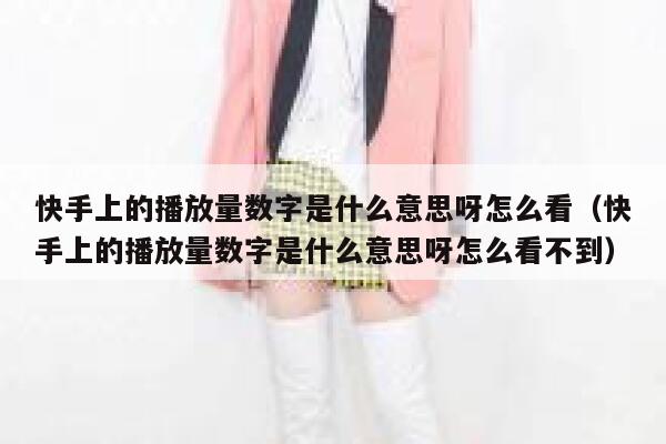 快手上的播放量数字是什么意思呀怎么看（快手上的播放量数字是什么意思呀怎么看不到） 第1张