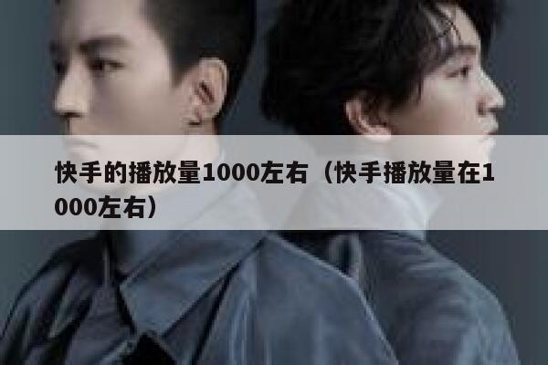 快手的播放量1000左右（快手播放量在1000左右） 第1张