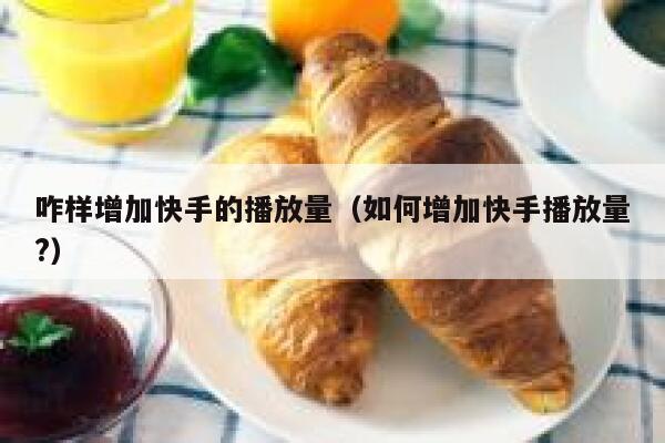 咋样增加快手的播放量（如何增加快手播放量?） 第1张