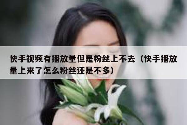 快手视频有播放量但是粉丝上不去（快手播放量上来了怎么粉丝还是不多） 第1张