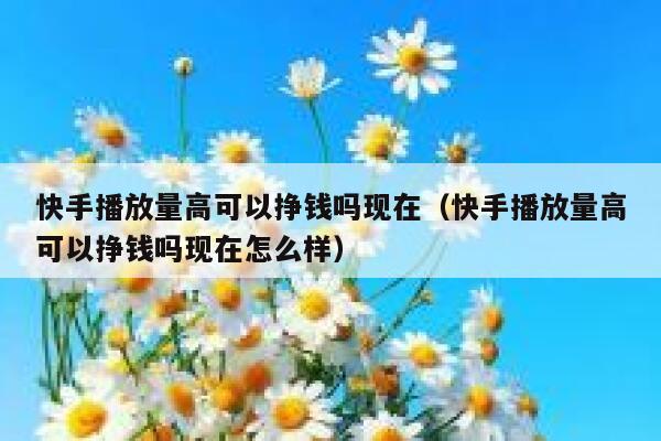 快手播放量高可以挣钱吗现在（快手播放量高可以挣钱吗现在怎么样） 第1张