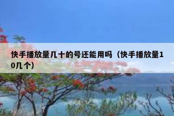 快手播放量几十的号还能用吗（快手播放量10几个） 第1张