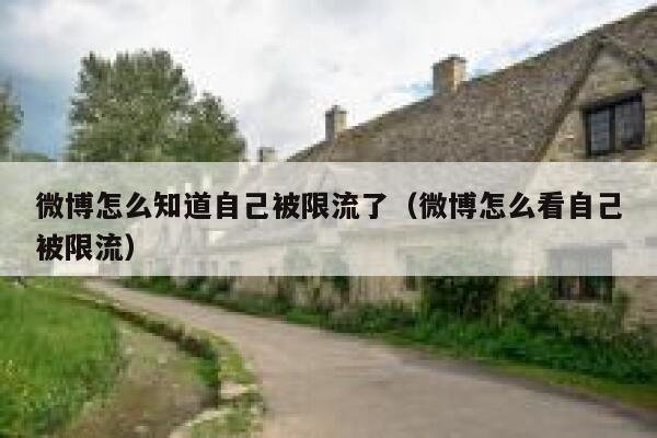微博怎么知道自己被限流了（微博怎么看自己被限流） 第1张