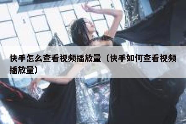 快手怎么查看视频播放量（快手如何查看视频播放量） 第1张