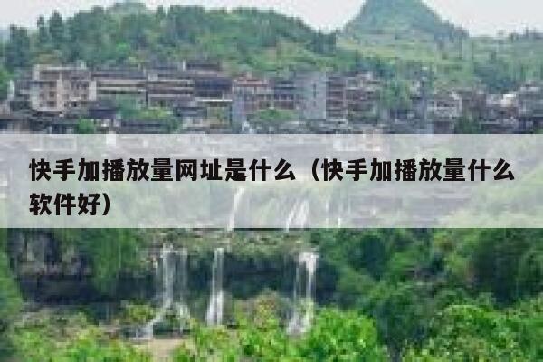 快手加播放量网址是什么（快手加播放量什么软件好） 第1张